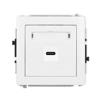 KARLIK DECO DGUSB-7  Gniazdo pojedyńcze  1xUSB C-C