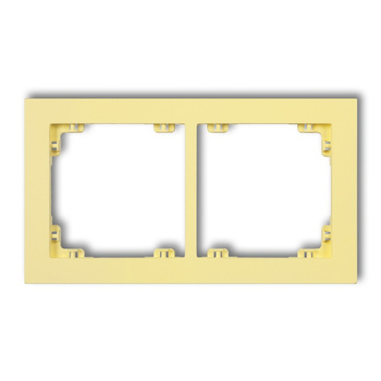 KARLIK DECO 43DR-2 Ramka uniwerstalna podwójna z tworzywa DECO Pastel Matt