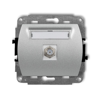 KARLIK TREND 7GF-1.1  Gniazdo antenowe pojedyńcze  typu F (SAT) pozłacany