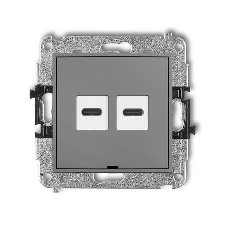 KARLIK MINI 27MCUSBBO-7  Ładowarka USB podwójna  2xUSB C