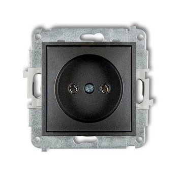 KARLIK MINI 11MGP-1  Gniazdo pojedyńcze  bez uziemienia 2P (bez przesłon torów prądowych)