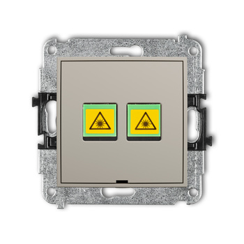 KARLIK ICON 60IGOPBO-2 Mechanizm gniazda światłowodowego/optycznego podwójnego, bez pola opisowego
