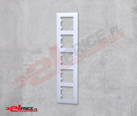 Hager lumina intense wl5650 ramka 5-krotna pionowa