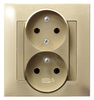 Ospel impresja GP-2YC/28 Gniazdo podwójne z/u niezamienność faz złoto