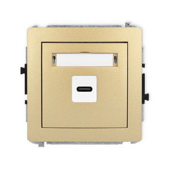KARLIK DECO 29DGUSB-7  Gniazdo pojedyńcze  1xUSB C-C