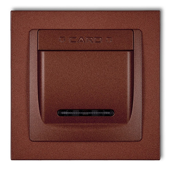 KARLIK DECO 9DSH-1 Łącznik hotelowy z ramką uniwersalną pojedynczą z tworzywa DECO