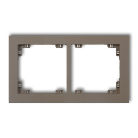 KARLIK DECO 49DR-2 Ramka uniwerstalna podwójna z tworzywa DECO Pastel Matt