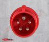 Pce 025-6  wtyczka siłowa 32a 5 bolców ip44 400v 3p+z+n