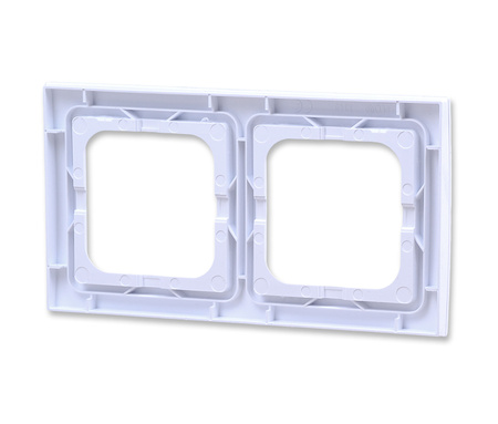 OSPEL AS RH-2G/00 Ramka podwójna do łączników IP44 biały