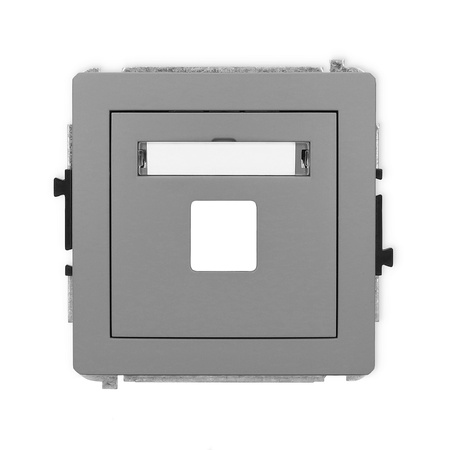 KARLIK DECO 27DGM-1P Gniazdo multimedialne pojedynczego bez modułu (standard Keystone)