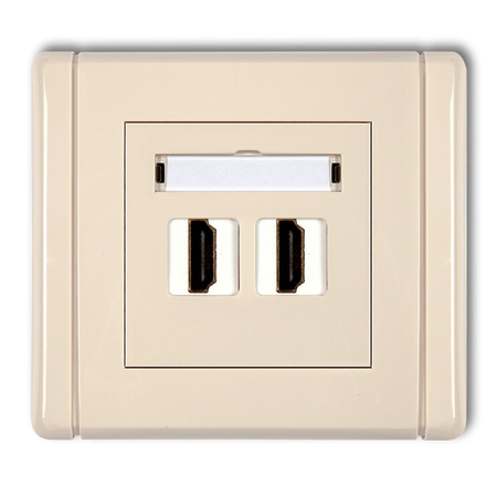 KARLIK FLEXI 1FHDMI-2  Gniazdo podwójne HDMI 2.0