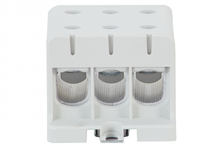 F-ELEKTRO F2.0320 LZ  Listwa zaciskowa  w korpusie ZU 1-torowa 3x95/3x95mm2-szara