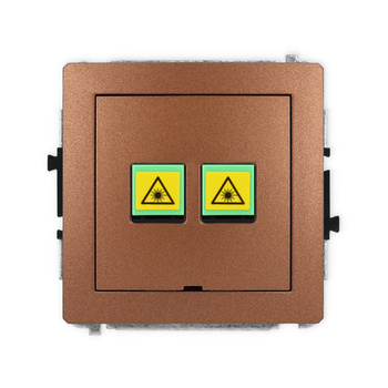 KARLIK DECO 9DGOPBO-2 Gniazdo światłowodowe optyczne podwójne  bez pola opisowego