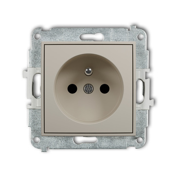 KARLIK ICON 60IGP-1zp Mechanizm gniazda pojedynczego z uziemieniem 2P+Z (przesłony torów prądowych)