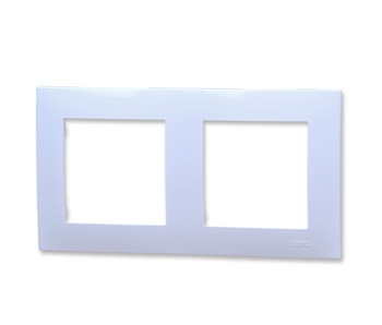 Ospel szafir r-2z/00 ramka podwójna 2-krotna biała