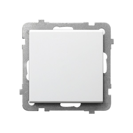 OSPEL SONATA ŁP-1R/m/00 Łącznik jednobiegunowy biały