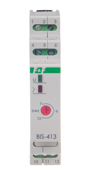 F&F Przekaźnik bistabilny BIS-413-LED- 24V z wyłącznikiem czasowym