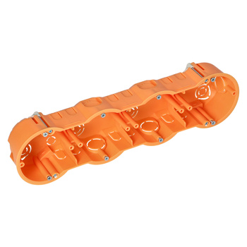 Puszka podtynkowa 60 mm płytka czterokrotna do G/K