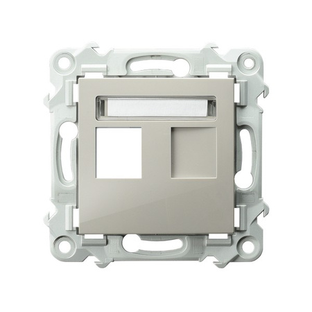 OSPEL SZAFIR GPK-1Z/p/83 Obudowa gniazda pojedynczego Keystone prosta