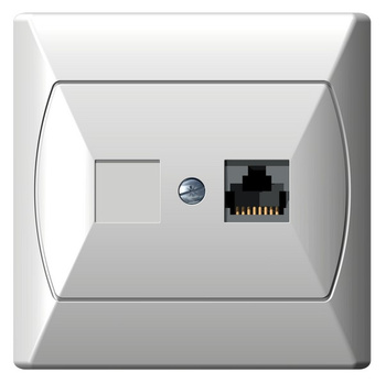 OSPEL AKCENT GPK-1A/F/00 Gniazdo komputerowe pojedyncze, kat. 5e FOREX