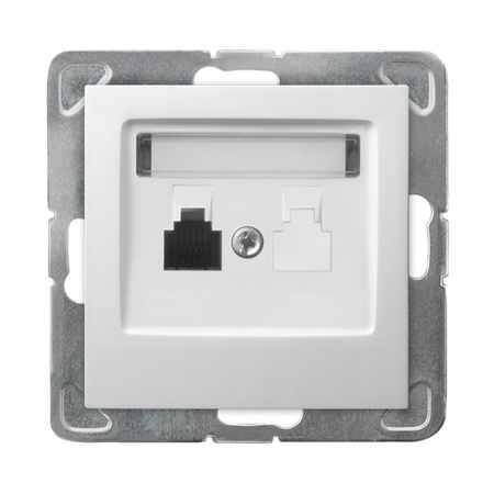 OSPEL IMPRESJA GPT-1Y/m/00 Gniazdo telefoniczne pojedyncze biały