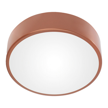 OVO plafon 3xE27, 3x24W, miedziana stal, klosz plastikowy matowy, IP54, Ø 400