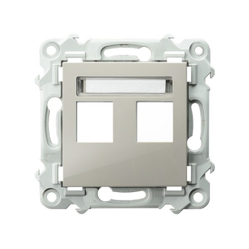 OSPEL SZAFIR GPK-2Z/p/83 Obudowa gniazda podwójnego Keystone prosta