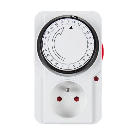 PLASTROL W-00387 Programator czasowy mechaniczny 24h IP20