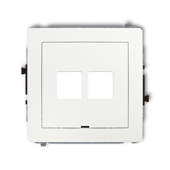 KARLIK DECO 25DGMBO-2P  Gniazdo multimedialne podwójnego bez modułu