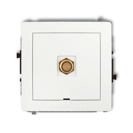 KARLIK DECO DGFBO-1.1  Gniazdo antenowe pojedyńcze  typu F (SAT) pozłacany