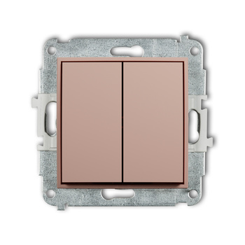 KARLIK ICON 62IWP-8.1 Mechanizm łącznika zwiernego żaluzjowego (dwa klawisze bez piktogramów)