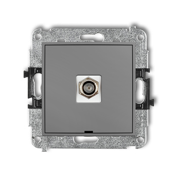 KARLIK ICON 27IGFBO-1  Gniazdo antenowe pojedyńcze  typu F (SAT) niklowany