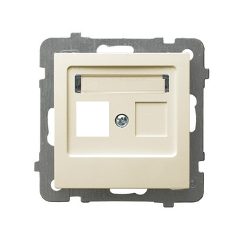 OSPEL AS GPK-1G/p/27 Obudowa gniazda pojedynczego typu Keystone prosta