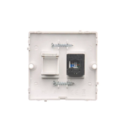 Kontakt-Simon Basic Gniazdo RJ45 poj. kat. 5e (moduł) BMF51.02/11 Biały