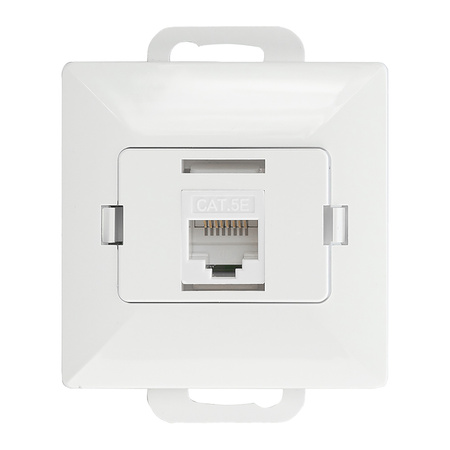 Gniazdo 1xRJ45 Cat5 Pearl, RJ45-5CAT/P1, biały