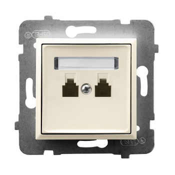 Ospel aria GPT-2UR/m/27 Gniazdo telefoniczne podwójne równoległe