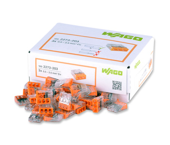 WAGO 2273-203 SZYBKOZŁĄCZKA  3x0,5-2,5mm 30 szt
