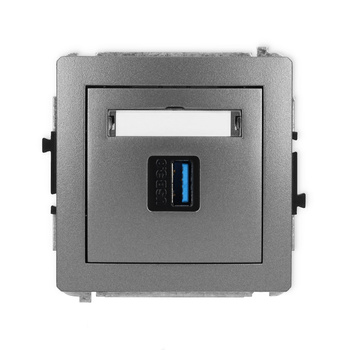 KARLIK DECO 11DGUSB-5  Gniazdo pojedyńcze  USB A-A 3.0