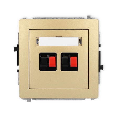 KARLIK DECO 29DGG-2  Gniazdo głośnikowe podwójne