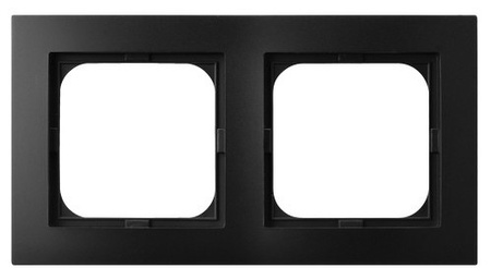 OSPEL AS R-2G/33 Ramka podwójna 2-krotna czarny metalik