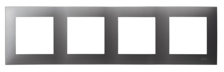 OSPEL SZAFIR R-4Z/70 Ramka poczwórna szary