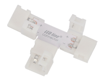LED line® łącznik do taśm LED CLICK CONNECTOR kątowy 8 mm 2 PIN Typ T