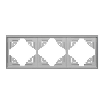 Ramka potrójna Luna, Ra-3L, srebrny