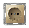 Ospel impresja GP-1YS/m/28 Gniazdo pojedyncze z uziemieniem schuko 