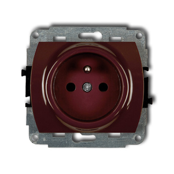 KARLIK TREND 4GP-1zp  Gniazdo pojedyńcze  z uziemieniem 2P+Z (przesłony torów prądowych)