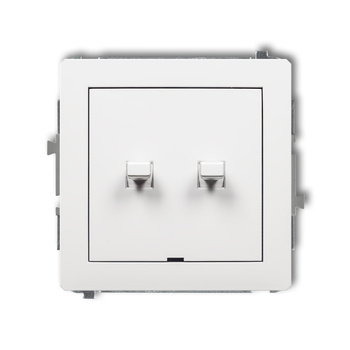 KARLIK DECO 25DWPUS-44.2 Łacznik zwierny dwubiegunowy  w stylu amerykańskim (dwa klawisze bez piktogramów