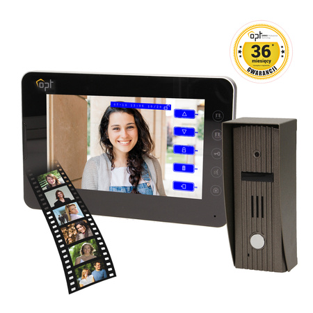 Zestaw wideodomofonowy "pin hole", TURRIS MEMO 7"