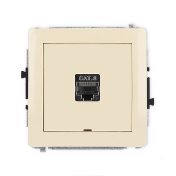 KARLIK DECO 1DGKBO-11  Gniazdo komputerowe pojedyńcze  1xRJ45