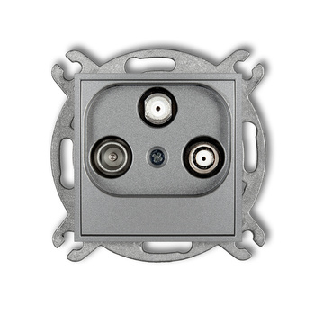 KARLIK ICON 7IGSN  Gniazdo abonenckie 2 wyjścia SAT + TV