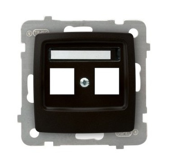 OSPEL KARO GPK-2S/p/40 Obudowa gniazda podwójnego typu Keystone prosta